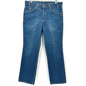 Levi's 505 Regular Fit Jeans Blue Wash Straight Leg Mens W34 L30